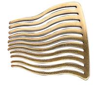 VALICLUD 1 Pieza Peine de cabello doblado de onda Pañuelo de boda accesorios para el cabello de boda peine giratorio accesorios para el cabello de la boda peines de boda latón Dorado