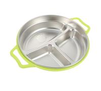 VALICLUD 1 pieza Plato Dividido Inoxidable para Plato de Infantil Vajilla Ergonómica y Resistente la Oxidación para Almuerzos y Comidas Casa