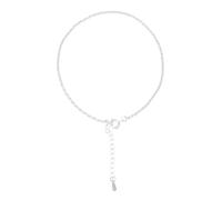 VALICLUD 1 Pieza Tobilleras Plateadas Elegante Decoración De Tobilleras Tobillo Mujer Edad De Adolescencia Nombre Estético Cadena De Pie Calcetín Cobre Plateado 925 Silver