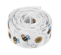 VALICLUD 1 Rollo De Cintas De Abejas Bumble Bee Bee Borde con Cable Cadillas Spring Summer Grosgrain Ribbon para Arcos Envolventes Presenta Adornos De Artesanías De Bricolaje