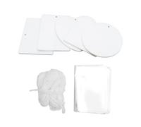 VALICLUD 1 Set Hojas de Fragancia Ambientadores de Coche en Blanco para Sublimación Bolsa y Cuerda para Coche y Hogar Difusión Rápida