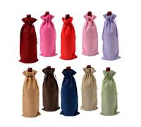 VALICLUD 10 Bolsas Para Botellas Bolsas Para Bebidas Alcohólicas Bolsas Para Guardar Vino Reutilizables Bolsas De Tela Para De Vino Bolsas Con Cordón Para Color Aleatorio