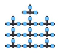 VALICLUD 10 Conectores de Bloqueo para Sistema de Riego por Goteo de 16 MM Accesorios de Conexión para Mangueras y Microtubos Kit de 10 Piezas para Jardín y Huerto