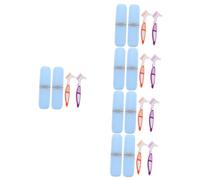 VALICLUD 10 Juegos Limpieza para Dentaduras con Estuche de Viaje Doble Cara y Compacto Accesorio Práctico para Cuidado Oral