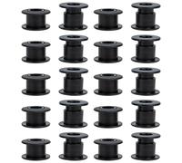 VALICLUD 10 Pares de Bujes de Plástico Accesorios Ideales para Futbolín Cojinetes Ligeros y Estructura Roscada para Mesa de Futbolín Profesional