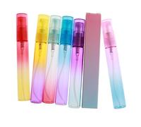 VALICLUD 10 Piezas Botellas de Viaje Spray de Vidrio Gradiente Contenedores de Cosméticos Reutilizables para Perfume y Lociones para y Actividades al Aire