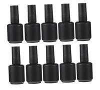 VALICLUD 10 Piezas Frasco Para Esmalte De Uñas De Vidrio Vacío Frascos Cilíndricos Para Salones De Belleza Para Laca Uñas