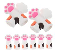 VALICLUD 10 Piezas Fundas de Silicona para Pinzas Diseño Garras de Gato Antideslizantes para Tijeras de Cutícula Cubiertas Reutilizables para Manicura Pedicura