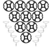 VALICLUD 10 piezas Ganchos Metálicos Resistentes con Fijadores Plásticos para Fundas de Asiento de Coche Accesorios Duraderos para Instalación y Fijación Segura de Cojines de Asiento