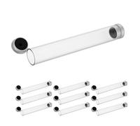 VALICLUD 10 Piezas Organizador de Tubos Transparente para Pinzas de Pestañas de Estuches Portátiles para Extensiones y Herramientas de Belleza Caja Compacta de Plástico para Almacenaje y