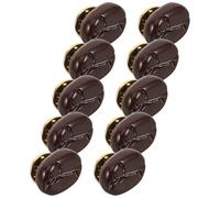 VALICLUD 10 Piezas Pines Realistas de Granos de Café Broche de Sombrero Forma de Grano de Café Estilo Cartoon Resina Ligero y Cómodo para Mochilas y Sombreros