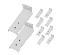 VALICLUD 10 Piezas Soportes Curvos para Riel De Cortina Sujetadores para Riel De Cortina De Pared Soportes para De De Techo para Instalación De Barras De