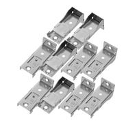 VALICLUD 10 Piezas Soportes para Rieles de Cortina de Techo Acero Inoxidable Clips Reforzados para Cortinas y Persianas Instalación Fácil para Rieles Rectos y Curvos Compatibles de