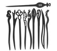 VALICLUD 10 piezas Unidades Palillos de Pelo de Madera Retro para Mujeres Accesorios Updo Elegantes Palitos Chinos para Cabello Hanfu Decoración Vintage para Peinados