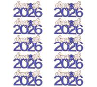 VALICLUD 10 Unidades Broche de Solapa de Aleación de Zinc para Graduación 2026, Insignia Conmemorativa Ligera y Cómoda para Fiesta y Uso Diario
