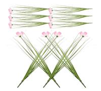 VALICLUD 10 Unidades Ramas de Cebolla Artificiales Verde Realista Plantas Falsas para Decoración Interior y Exterior Tallos de Césped Sintético Mantenimiento Resistentes la Degradación