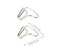 VALICLUD 100 Ganchos para Asiento de Automóvil de Hierro Resistentes, 100 Piezas para Cojines Cinta Trenzada de 2 Cm, Organizadores Prácticos para Interior de Vehículo, Uso en Coches