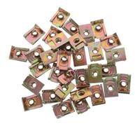 VALICLUD 100 Piezas Clips U Metal Placa de Matrícula Sujetadores Resistentes la Corrosión para Paragolpes Delantero y Trasero Instalación Fácil sin Herramientas para Vehículos