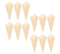 VALICLUD 100 piezas Conos Desechables de Madera Unidades Envases para Aperitivos y Postres Conos Naturales Seguros y Prácticos para Fiestas y Catering para Snacks y Ensaladas