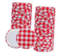 VALICLUD 100 Piezas Tapas de para Tarros de Conserva Tapas de Hierro Reutilizables con Sellado Hermético para Almacenamiento de Mermeladas y Frascos Mason Alta Compatibilidad y Conservación