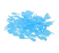 VALICLUD 100 Tapas Desechables Para Máquina De Tatuar, 100 Unidades Pequeñas De Plástico Azul, Diseño Curvo Antigoteo, Accesorio Seguro y Duradero Para Consejos De Tatuajes Profesionales