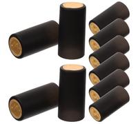 VALICLUD 100 Unidades Tapones para Botellas de Vino Tinto Cápsulas Retráctiles de Pvc Negro, Diseño Pequeño y Delicado, Fácil de Usar para Almacenamiento Conveniente en Botellas de Vino