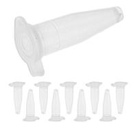 VALICLUD 1000 piezas Microcentrífuga Tubos de Ensayo con Tapa de Plástico Resistente Mini Vial Transparente para Laboratorio Paquete de Unidades