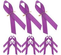VALICLUD 100piezas Broches de Cinta Morada de Concienciación Violencia Alfileres de Hierro Resistentes para Manualidades Decoración y Uso Diario Diseño Clásico Portátil para Ropa