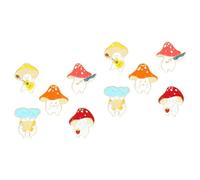 VALICLUD 10piezas Adorable Mushroom Brooches Alloy Drip Oil Pin Random Accessories