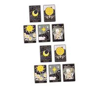 VALICLUD 10piezas Broches De Tarot Para Ropa Pin Decorativo De Esmalte Accesorio De Moda Para Mujeres Diseño y Clásico Para y Decoración De