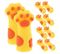 VALICLUD 10piezas Fundas Protectoras de Silicona para Tijeras de Cutícula y Pinzas Forma de Pata de Gato para Manicura y Uso Estudio de Uñas