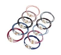 VALICLUD 10piezas Lazo Pelo de Coleteros Elásticos Cabello Accesorios para Mujer y Niña para Recogido Anilla Pelo Color Aleatorio