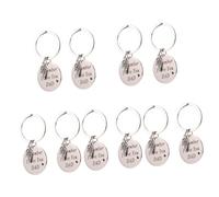 VALICLUD 10piezas Llaveros De Inoxidable Para De De Apreciación Día Del Accesorios Para Claves y Bolsos Te Papá Colgante