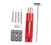 VALICLUD 11 Piezas Removedor de Correa de Reloj Ajustable Juego de Herramientas de Extracción para Relojero Martillo de Reparación de Relojes Punzón de Reparación de Relojes Casa