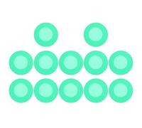 VALICLUD 12 Fundas de Silicona para Estetoscopio Verde, Protector Flexible y Compacto para Cabeza de Fonendoscopio, Accesorios Médicos para Clínicas y Hospitales