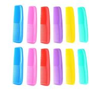 VALICLUD 12 Mini Peines de Plástico Cabello, Portátiles, para Peluquería, Desenredan sin Tirar ni Dañar el Pelo, Viaje