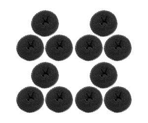 VALICLUD 12 Pequeñas Donas Cabello Diseño Elegante, Herramienta Portátil para Hacer Moños Fuerte Fijación, Adecuado para Uso en Casa y Actividades al Aire Libre