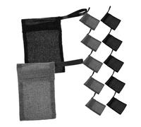 VALICLUD 12 Piezas Bolsa De Jabón Espumoso De Malla Bolsa Para Jabón Barra Negro y Gris Para Baño