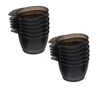 VALICLUD 12 Piezas Bowls para Mezcla de Tinte para Cabello Resistentes al Calor y Golpes Cuencos de Aplicación con Borde Antiderrame para Uso Profesional Salones y Hogar Oscuro