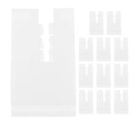 VALICLUD 12 Piezas Cubierta del Gancho del Radiador, Funda Protectora para Radiador de Plástico Blanco, Superficie Lisa, Diseño Protector, Fácil Instalación, Reduce la Acumulación de