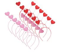 VALICLUD 12 Piezas Diadema De Corazón Bonita Tocados Decorativos De Moda Para Carnaval Fiestas Tocado De Fiesta Para Niña