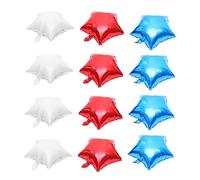 VALICLUD 12 piezas Globos de Aluminio Rojo Blanco y Azul para Fiesta Patriótica de Julio Decoración con Globos para Cumpleaños