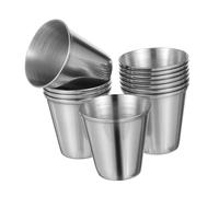 VALICLUD 12 Piezas Inoxidable Resistentes Antióxido para Whisky Vodka Café Uso Doméstico y Bar Portátil