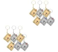 VALICLUD 12 Piezas Llavero De La Biblia Llavero Vintage Llavero Colgante De La Biblia Bolsa Llavero Llavero Para Mochilas Llavero De La Santa Biblia Llavero Religioso Llavero Bolsa