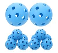 VALICLUD 12 Piezas Mini Balones de Entrenamiento de Plástico Azul | 72 Mm, Huecas y Perforadas, Práctica en Interior, para Redes y Palas de Pickleball