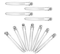 VALICLUD 12 piezas Pelo Acero Inoxidable Duckbill Forma Ondulada Fuerte Sujeción para Cortar Teñir y Peinar Mujeres y Niñas Accesorios Profesionales