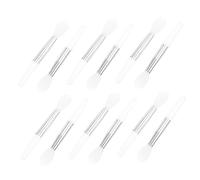 VALICLUD 12 piezas Pinceles de Labios de Silicona para Maquillaje Aplicadores de Bálsamo Labial con Mango Cómodo Portátiles para Diario y Reemplazo