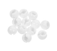 VALICLUD 12 Piezas Topes de Cadena para Cortinas Accesorios de Hebilla de Posicionamiento Topes de Cadena Cuentas para Persianas Reemplazo de Persianas Verticales de Plástico Blanco