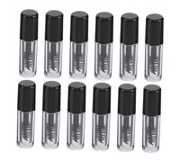 VALICLUD 12 Piezas Unidades Mini Tubo Rímel Vacío con Cepillo Aplicador Preciso Contenedor Transparente para Crema Pestañas Portátil Viaje