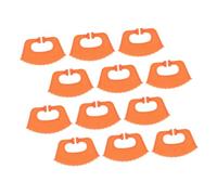 VALICLUD 12 Pinzas Nasales para Terneros y Vacas Anillos Nasales de Plástico Naranja Herramienta de Destete para Ganado Bovino Clip Nasal para Control y Manejo Granja Paquete de 12